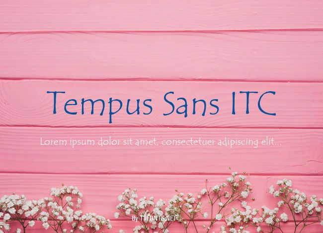 Tempus Sans ITC example